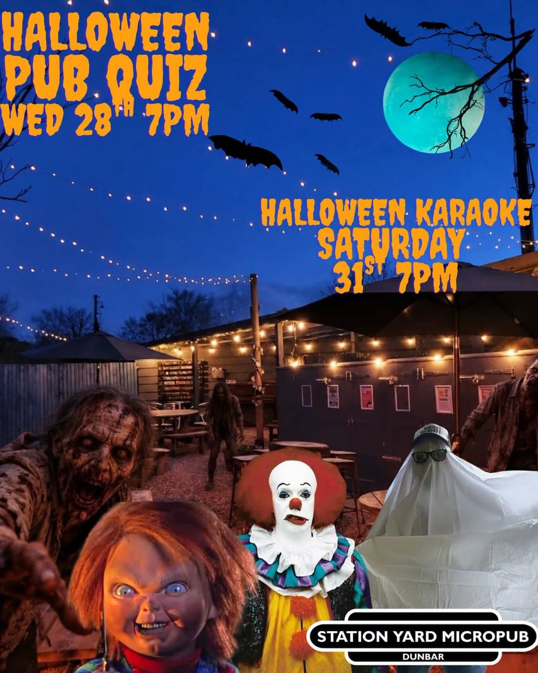 Halloween Treats & Karaoke @ Station Yard, Station Yard, Dunbar
