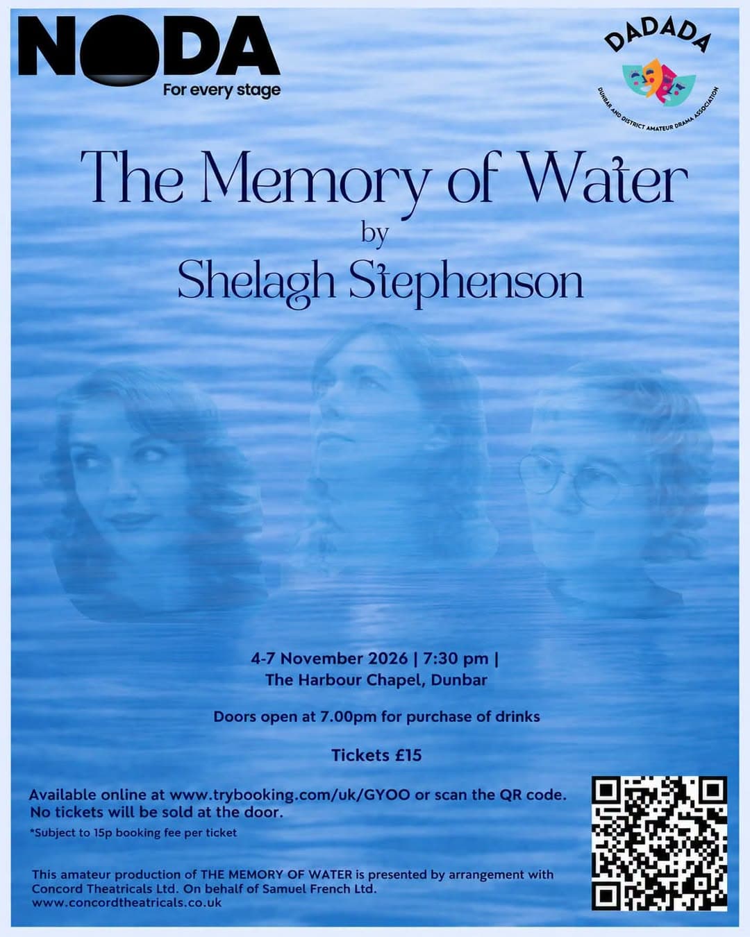 The Memory of Water (Play) @ Harbour Chapel, The Harbour Chapel, Dunbar