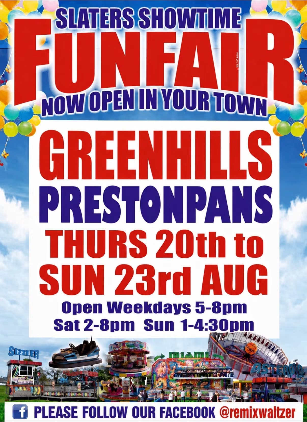 Slaters Showtime Funfair, Prestonpans, Greenhills, Prestonpans