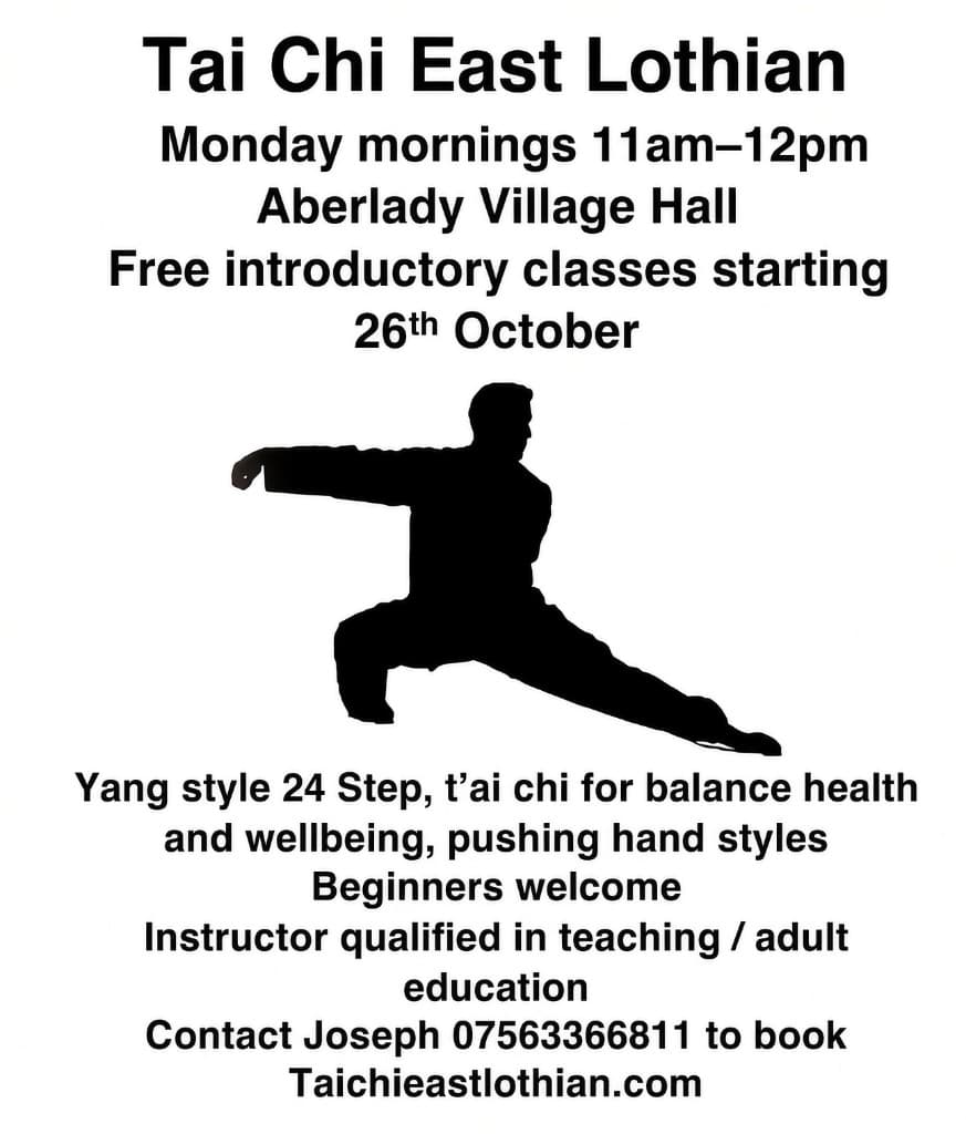 Free Tai Chi Introductory Class at Aberlady Village Hall, Aberlady Village Hall