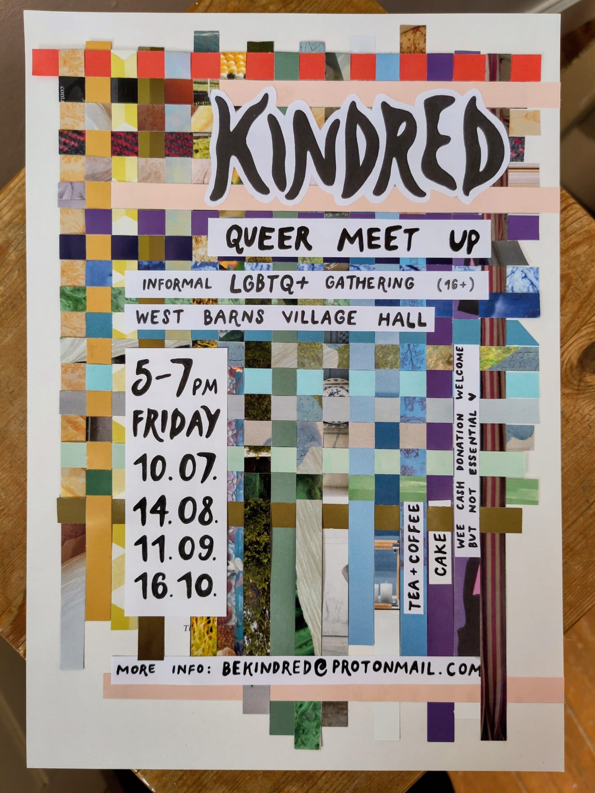 Kindred (LGBTQ+) Meet Up, West Barns Village Hall, West Barns
