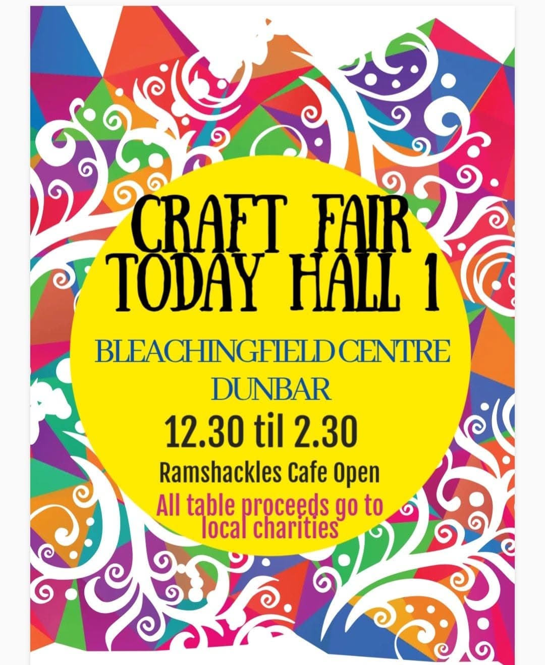 Craft Fair @ Bleachingfield, The Bleachingfield Centre, Dunbar
