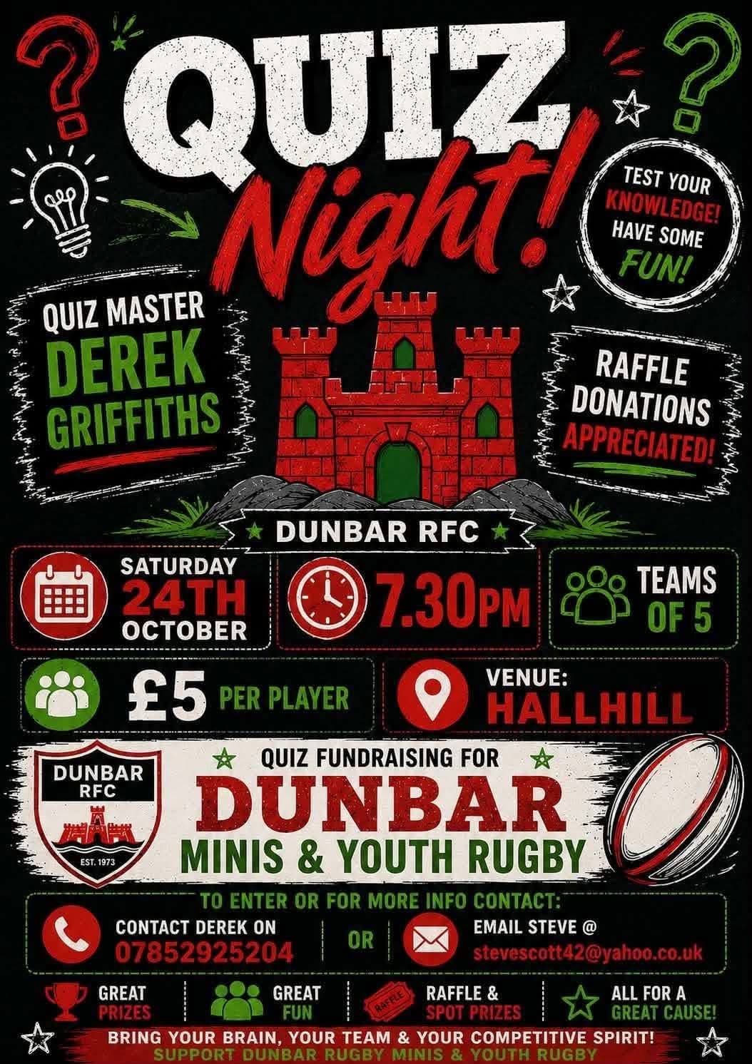 Dunbar RFC Quiz Night, Dunbar
