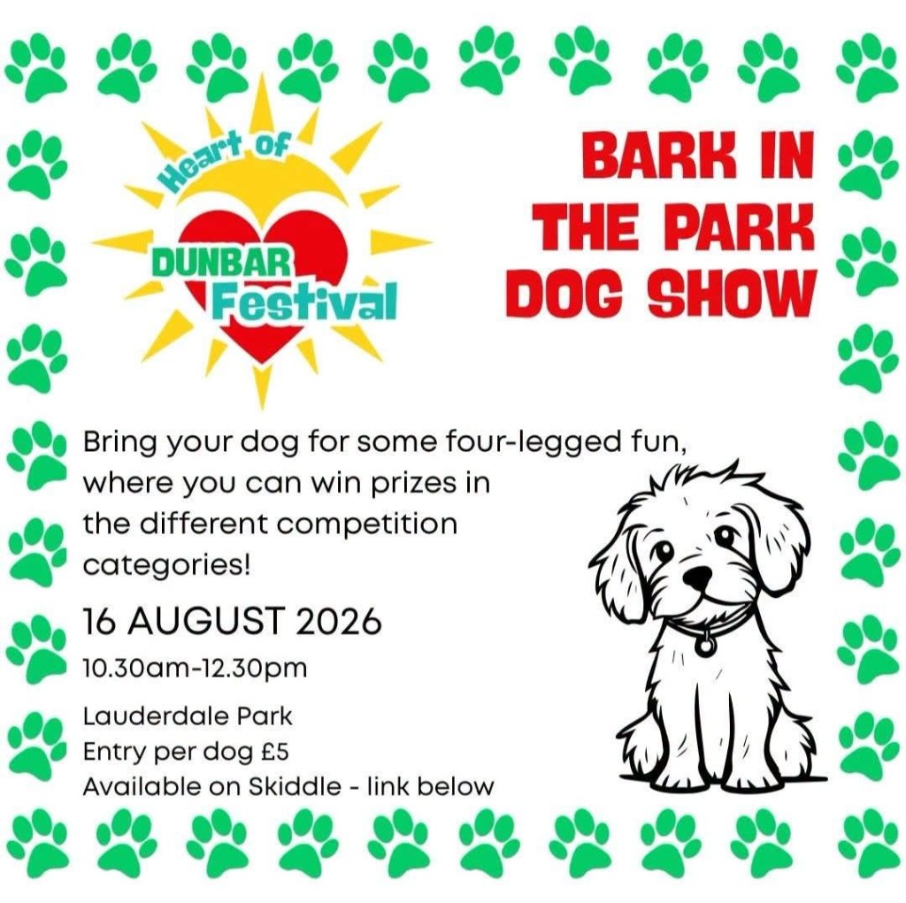 Bark in the Park Dog Show, Lauderdale Park, Dunbar