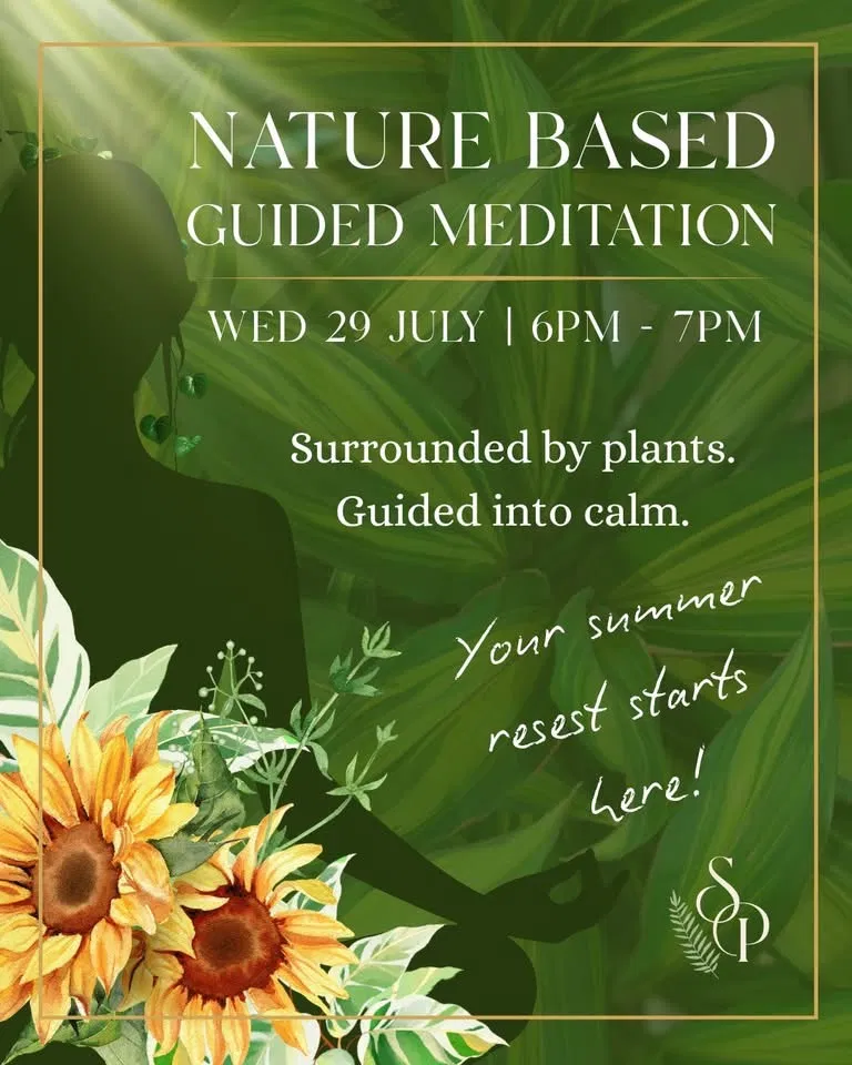 Nature Based Guided Meditation Evening, Sanctuary Plants