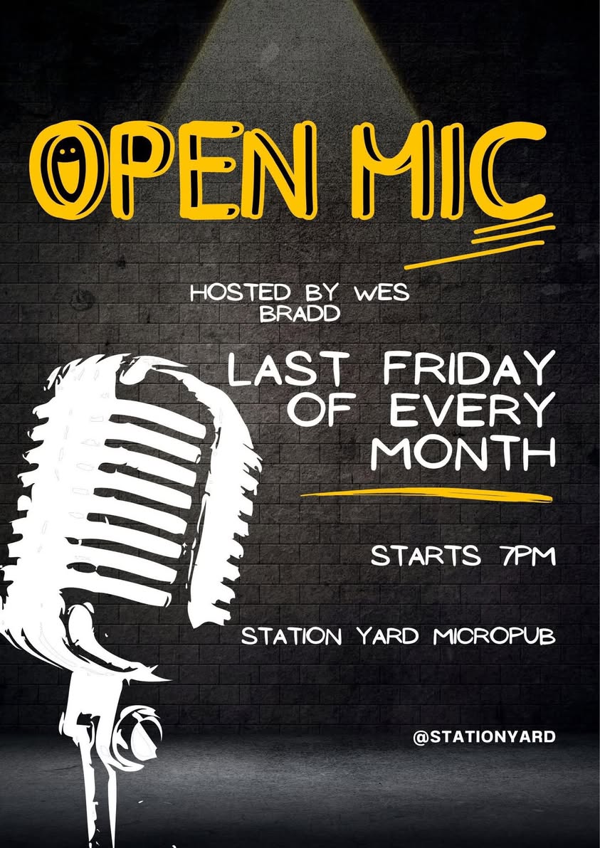 Summer Sessions 26: Open Mic, Station Yard Micropub, Dunbar