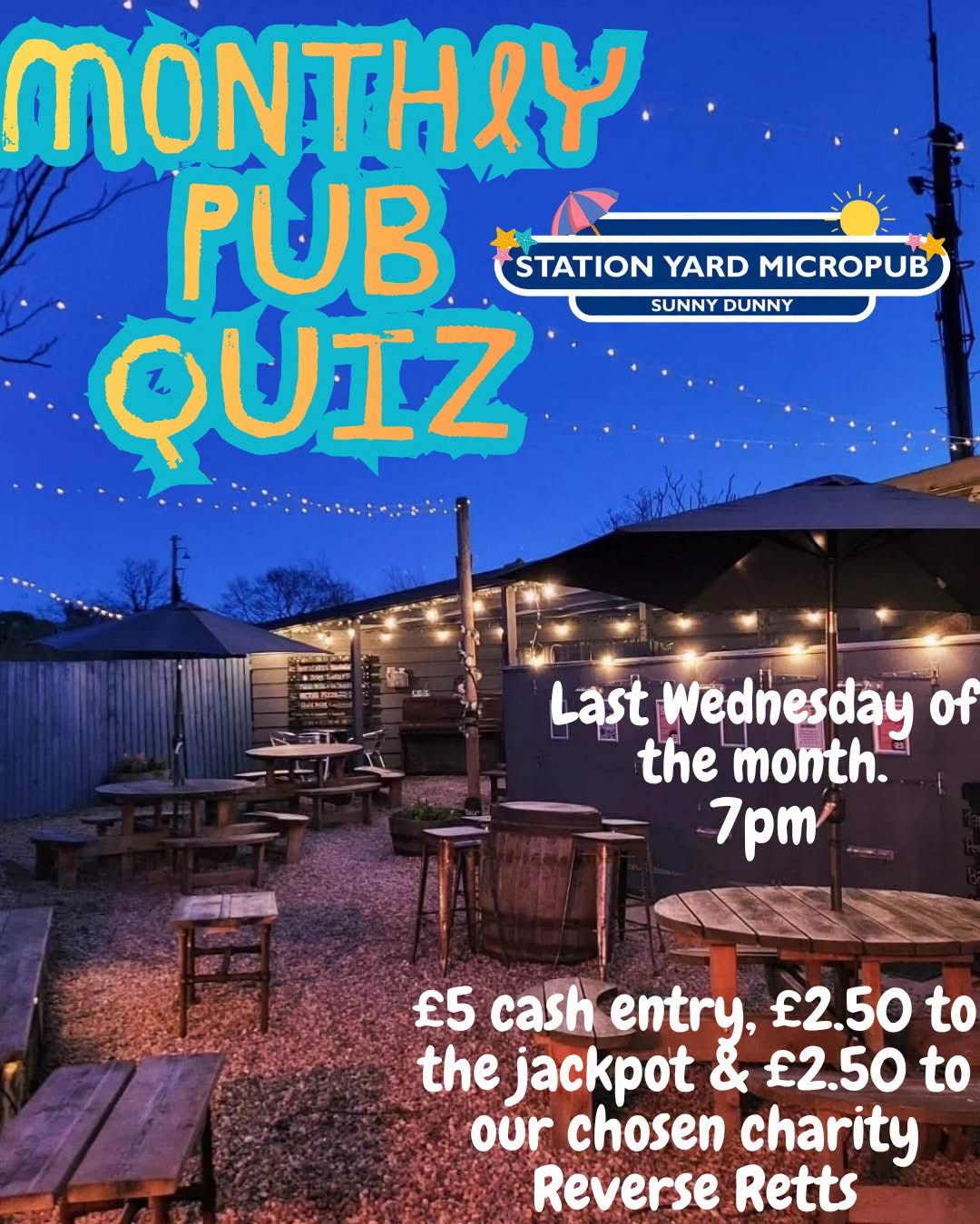 Summer Sessions 26: Monthly Pub Quiz, Station Yard Micropub, Dunbar