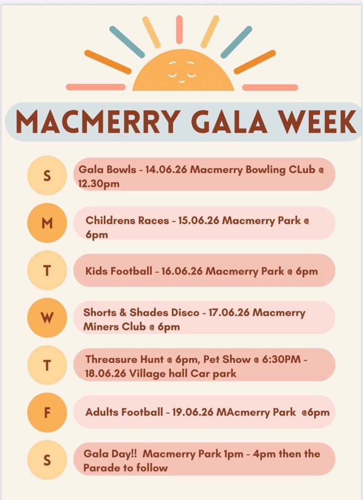 Macmerry Gala Day and Parade, Macmerry